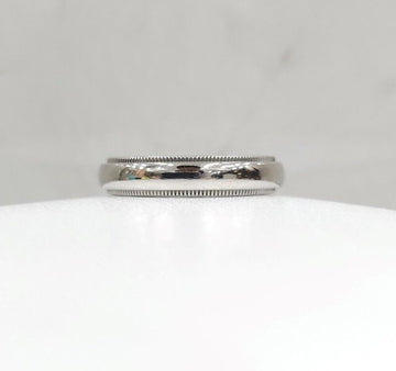 Tiffany & Co Together Milgrain Band Ring Platinum 4MM Size 6.5 133487337 [P]