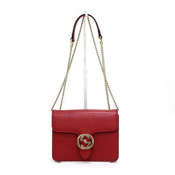 GUCCI Interlocking Schultertasche und Umhängetasche klein in Rot 510304 158592776 [P]