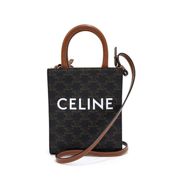 CELINE Trio Tasche Vertikal Mini Tote Bag Crossbody 194372BZK 158592784 [P]
