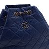 CHANEL ダークブルーのカーフスキンガブリエルミディアム女性用バックパック A94502 158592791 [P]