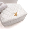 CHANEL Mini Classic Size White Lambskin Shoulder Bag with Gold Chain 2203 158592810 [P]