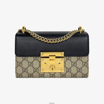Gucci Paddle Lock GG Supreme Shoulder Bag Small 409487 158595775 [P]