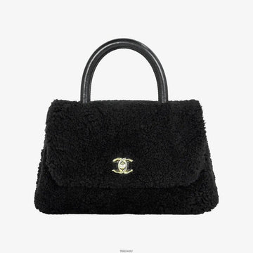 CHANEL Shearling Coco Top Handle Bag Small 23A 158596000 [P]
