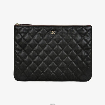 CHANEL Classic Clutch Caviar Black AFD033243N 158596361 [P]