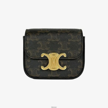 Celine Claude Triumph Canvas Mini Tan F9O3HM8Q 158596737 [P]