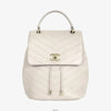 CHANEL Chevron Rucksack Beige 27 158597406 [P]