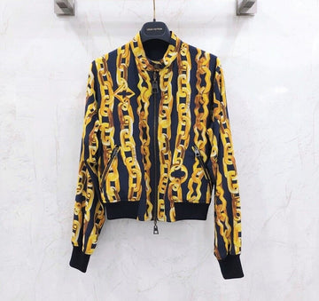 Louis Vuitton Chain Print Bomber Monogram Jacket 132134171 [P]