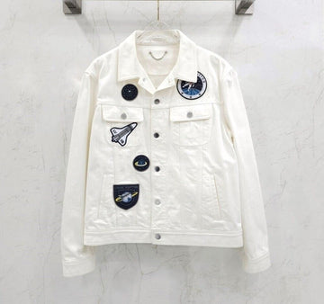 Louis Vuitton Embroidered Patch Denim Jacket 154131152 [P]