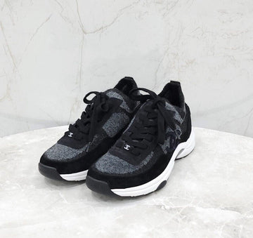 CHANEL ニットスウェードスニーカー G35750 151286952 [P]