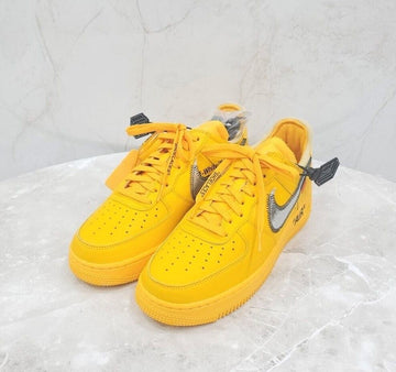 NIKE x X Off-White エアフォース1 ロウ ユニバーシティ ゴールド 143959721 [P]