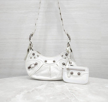 Balenciaga XS Shoulder Bag White 671309 157148231 [P]