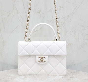 CHANEL 24P CC Logo Retro Twist Medium Top Handle Bag AS4711 148723319 [P]