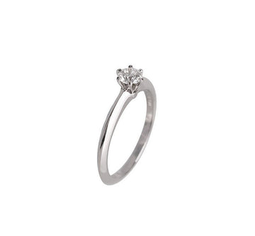 TIFFANY & CO Eingestellter Hochzeitsring Platin Diamant 0.30CT 12 1.8MM 7241821487 75683720 [P]