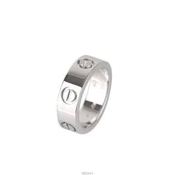 CARTIER Love Ring Platin Diamant 1P 48 5.4MM 7243162848 75875825 [P]