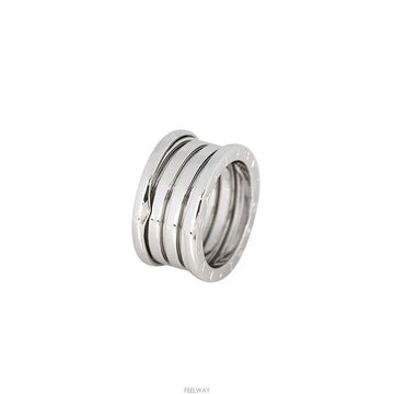 BULGARI 18k ビゼロワン 4リング 18K ホワイトゴールド 52号 11MM 7245346318 75875864 [P]