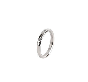 Van Cleef & Arpels Etoile Wedding Band Platinum Diamond 3P 48 2.7MM 7241782019 75683727 [P]