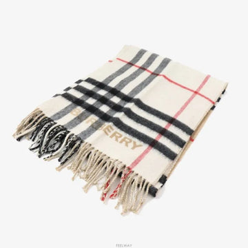 BURBERRY チェックカシミヤマフラー 8059280 158610477 [P]