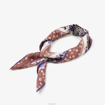 LOUIS VUITTON Lila Blumen Monogramm Schal 9553463630 158610487 [P]