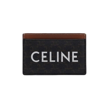 CELINE トリオペ キャンバス ロゴ カードホルダー 158611862 [P]