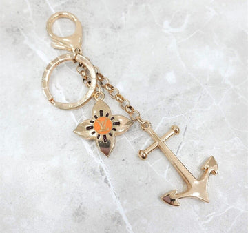Louis Vuitton Gold Metal Anchor Keyring 154224826 [P]