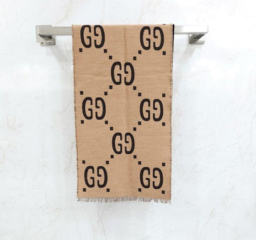 GUCCI GG Jacquard-Wollseiden-Schal 495592 149807176 [P]