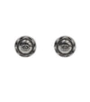 CHANEL Runde CC Metallic Silber Ohrringe 39583 158614035 [P]