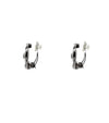 CHANEL Runde CC Metallic Silber Ohrringe 39583 158614035 [P]