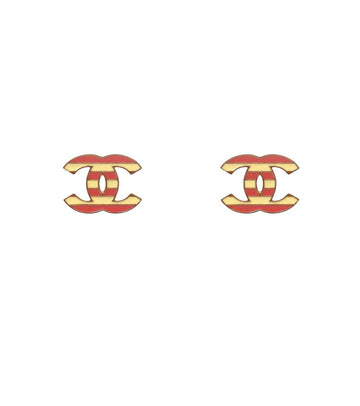 CHANEL ストライプ CC イヤリング 61488 158614039 [P]