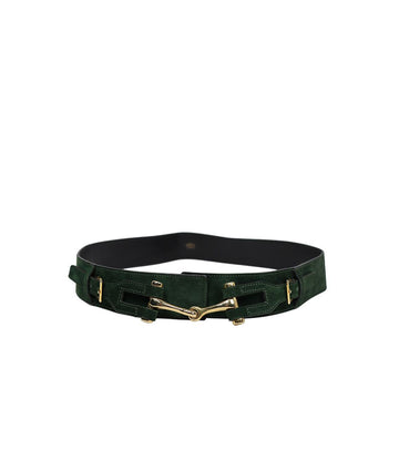 Gucci Green Gold Buckle Belt 2806 158614110 [P]