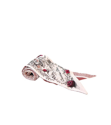 DIOR ピンクフラワーミチャスカーフ 65863 158614114 [P]