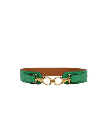 CELINE Grüner Goldschnalle Gürtel 2793 158614183 [P]