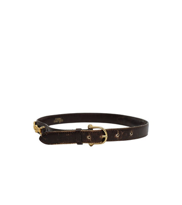 CELINE Brauner Goldschnalle Gürtel 2795 158614199 [P]
