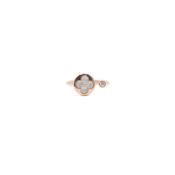 Louis Vuitton 1 Carat 1P Diamond Monogram Blossom Mini Sun Ring Size 14 aa65653 158616982 [P]
