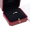 CARTIER Platin Ehering mit Diamant 1P 4mm B42414 158616989 [P]