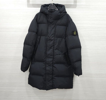 Stone Island Wrinkle Lap Black Long Padding 157182672 [P]