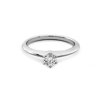 Tiffany & Co 3 Stone Diamond Ring PT B1206C068 151813205 [P]