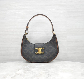 Celine Triomphe Ababag Medium Canvas Tan 114492BZJ 157179961 [P]