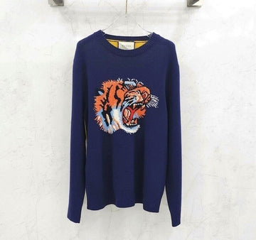 GUCCI Tiger Stitch Woll Strickpullover 144919370 [P]