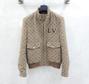 LOUIS VUITTON Monogram Woll Harrington Blouson Jacke 1AGIOW 133670076 [P]