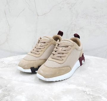 Hermes Mesh Bouncing Sneakers Beige 153577070 [P]