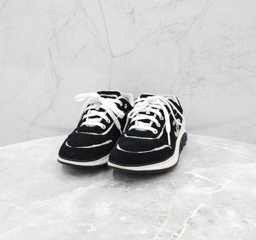 CHANEL Schnürsenkel Sneakers aus Schafswolle G36256 155927994 [P]