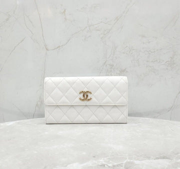 CHANEL Caviar Flap Long Wallet 155005496 [P]