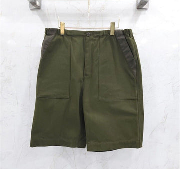 Gucci Canvas Leather Cotton Pants 125062444 [P]