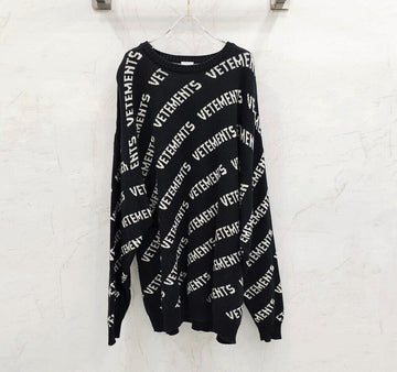 vetements Multi-logo Oversized Sweater Knit 132977669 [P]