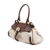 FENDI Braune Leder-Cream Canvas FF Magic Tote Bag 8BN144 158649926 [P]