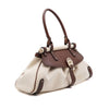 FENDI Braune Leder-Cream Canvas FF Magic Tote Bag 8BN144 158649926 [P]