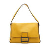 Fendi Yellow FF Logo Vitello Giuka Mamma Flap Shoulder Bag 8BR638 158650122 [P]