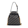 Dior Blue Oblique Medium Chain Tote Shoulder Bag Crossbody aa66050 158650232 [P]
