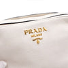 Prada White Vitello Daino Double Zipper Camera Shoulder Bag 158650258 [P]
