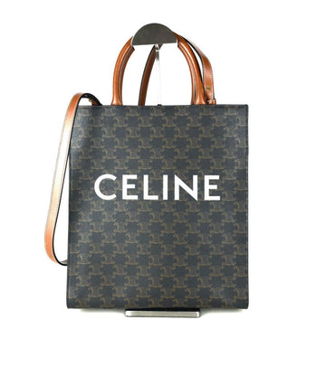 Celine Trionf Canvas Cabas Tote Bag Crossbody 191542 14910 158654331 [P]